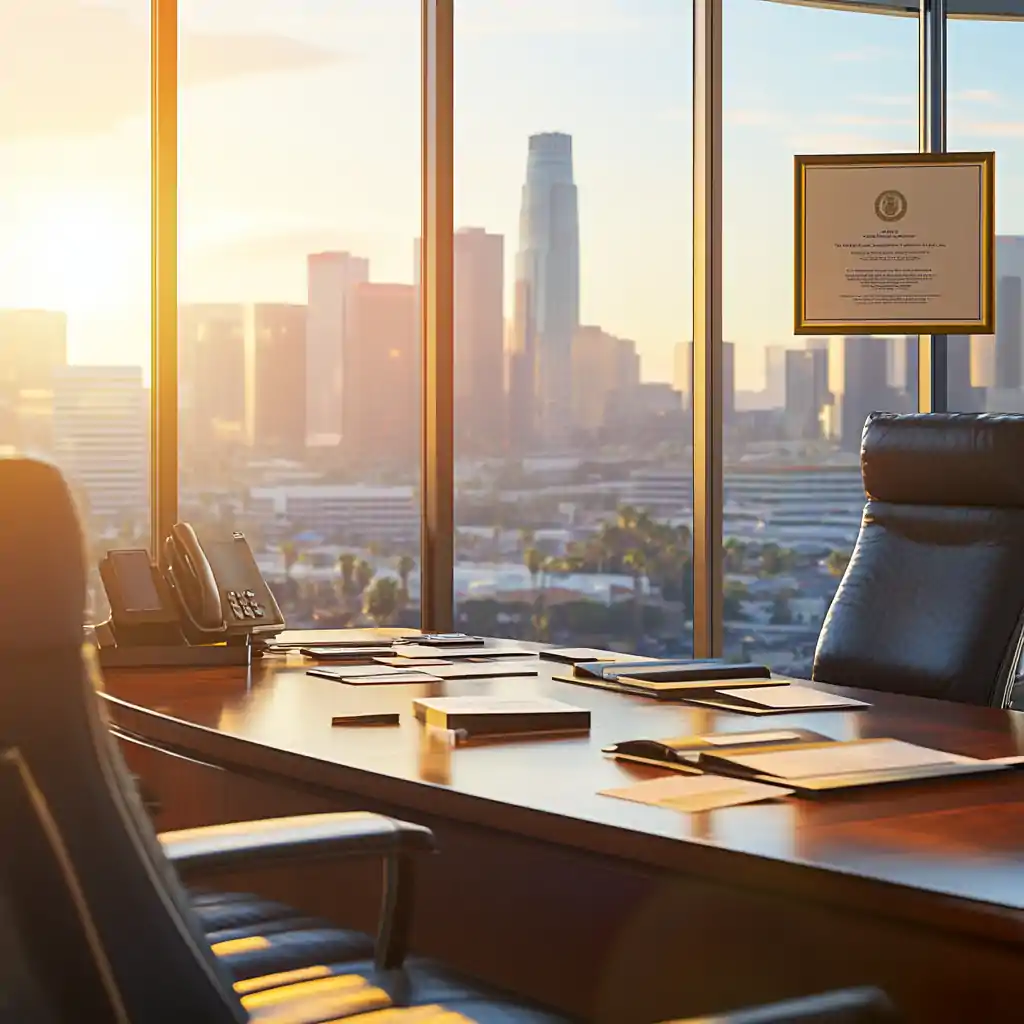 Empty Office of a Domestic Violence Attorney